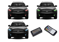 Infiniti FX37 V.3 Fusion Color Change LED Halo Headlight and Fog Light Kit 2013-2017