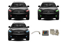 Infiniti FX35 V.3 Fusion Color Change LED Halo Headlight and Fog Light Kit 2009-2012