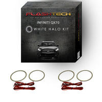 Infiniti QX70 White LED Halo Headlight Kit 2013-2017