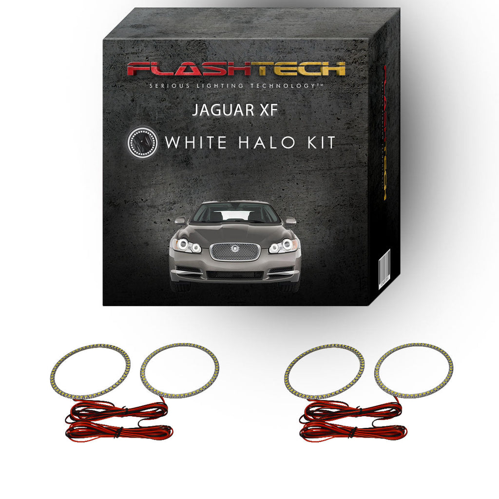 Jaguar XF White LED Halo Headlight Kit 2009-2011