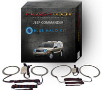 Jeep Commander V.3 Fusion Color Change LED Halo Headlight Kit 2006-2010