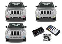 Jeep Compass V.3 Fusion Color Change LED Halo Fog Light Kit 2007-2010