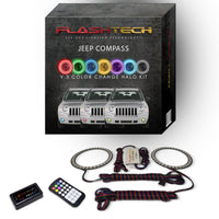 Jeep Compass V.3 Fusion Color Change LED Halo Fog Light Kit 2007-2010