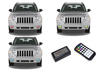 Jeep Compass V.3 Fusion Color Change LED Halo Fog Light Kit 2007-2010