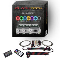 Jeep Compass V.3 Fusion Color Change LED Halo Fog Light Kit 2007-2010