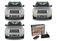 Jeep Compass V.3 Fusion Color Change LED Halo Fog Light Kit 2007-2010