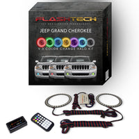 Jeep Grand Cherokee V.3 Fusion Color Change LED Halo Fog Light Kit 2005-2010