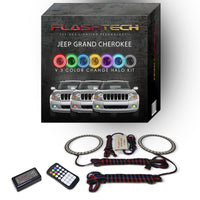 Jeep Grand Cherokee V.3 Fusion Color Change LED Halo Fog Light Kit 2005-2010