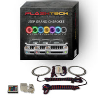 Jeep Grand Cherokee V.3 Fusion Color Change LED Halo Fog Light Kit 2005-2010