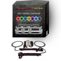 Jeep Grand Cherokee V.3 Fusion Color Change LED Halo Fog Light Kit 2005-2010