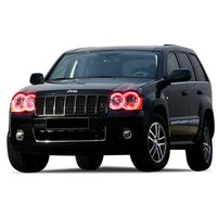 Jeep Grand Cherokee V.3 Fusion Color Change Headlight & LED Halo Fog Light Kit 2005-2007