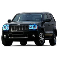 Jeep Grand Cherokee V.3 Fusion Color Change Headlight & LED Halo Fog Light Kit 2005-2007