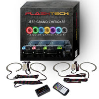 Jeep Grand Cherokee V.3 Fusion Color Change LED Halo Headlight Kit 2005-2010