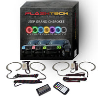 Jeep Grand Cherokee V.3 Fusion Color Change LED Halo Headlight Kit 2005-2010