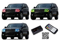 Jeep Grand Cherokee V.3 Fusion Color Change Headlight & LED Halo Fog Light Kit 2005-2007
