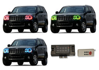 Jeep Grand Cherokee V.3 Fusion Color Change Headlight & LED Halo Fog Light Kit 2005-2007