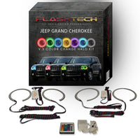 Jeep Grand Cherokee V.3 Fusion Color Change LED Halo Headlight Kit 2005-2010