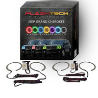Jeep Grand Cherokee V.3 Fusion Color Change LED Halo Headlight Kit 2005-2010