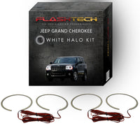 Jeep Grand Cherokee White LED Halo Headlight Kit 2005-2010