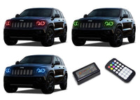 Jeep Grand Cherokee V.3 Fusion Color Change LED Halo Headlight Kit 2011-2013