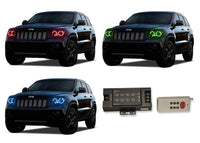 Jeep Grand Cherokee V.3 Fusion Color Change LED Halo Headlight Kit 2011-2013
