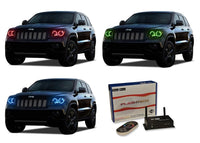 Jeep Grand Cherokee V.3 Fusion Color Change LED Halo Headlight Kit 2011-2013