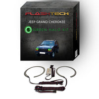 Jeep Grand Cherokee V.3 Fusion Color Change LED Halo Headlight Kit 1993-1998