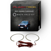 Jeep Grand Cherokee White LED Halo Headlight Kit 1993-1998