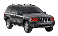 Jeep Grand Cherokee Square ColorChase LED Halo Headlight Kit 1999-2004