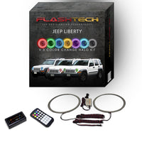 Jeep Liberty V.3 Fusion Color Change LED Halo Headlight Kit 2002-2007