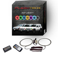 Jeep Liberty V.3 Fusion Color Change LED Halo Headlight Kit 2002-2007