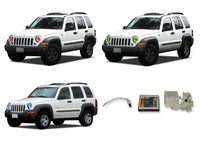 Jeep Liberty V.3 Fusion Color Change LED Halo Headlight Kit 2002-2007