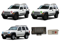 Jeep Liberty V.3 Fusion Color Change LED Halo Headlight Kit 2002-2007