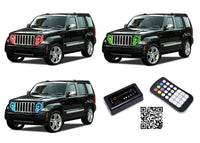 Jeep Liberty V.3 Fusion Color Change LED Halo Headlight Kit 2008-2013