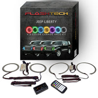 Jeep Liberty V.3 Fusion Color Change LED Halo Headlight Kit 2008-2013