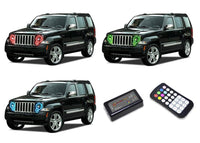 Jeep Liberty V.3 Fusion Color Change LED Halo Headlight Kit 2008-2013