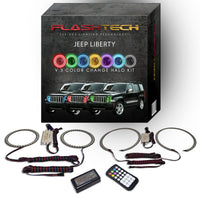 Jeep Liberty V.3 Fusion Color Change LED Halo Headlight Kit 2008-2013