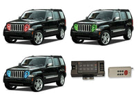 Jeep Liberty V.3 Fusion Color Change LED Halo Headlight Kit 2008-2013