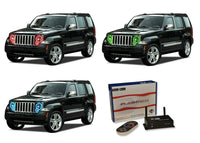 Jeep Liberty V.3 Fusion Color Change LED Halo Headlight Kit 2008-2013