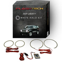 Jeep Liberty White LED Halo Headlight Kit 2008-2013