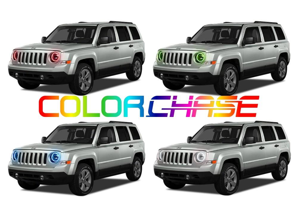 Jeep Patriot ColorChase LED Halo Headlight Kit 2007-2010
