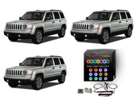 Jeep Patriot V.3 Fusion Color Change LED Halo Fog Light Kit 2011-2015