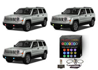 Jeep Patriot V.3 Fusion Color Change LED Halo Fog Light Kit 2011-2015