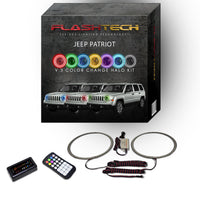 Jeep Patriot V.3 Fusion Color Change LED Halo Headlight Kit 2007-2010