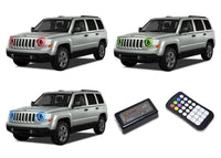 Jeep Patriot V.3 Fusion Color Change LED Halo Headlight Kit 2007-2010