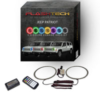 Jeep Patriot V.3 Fusion Color Change LED Halo Headlight Kit 2007-2010
