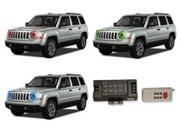 Jeep Patriot V.3 Fusion Color Change LED Halo Headlight Kit 2007-2010