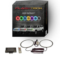 Jeep Patriot V.3 Fusion Color Change LED Halo Headlight Kit 2007-2010