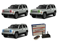 Jeep Patriot V.3 Fusion Color Change LED Halo Headlight Kit 2007-2010
