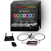 Jeep Patriot V.3 Fusion Color Change LED Halo Headlight Kit 2007-2010
